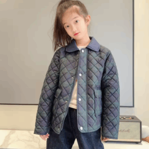 Plaid quilted jacket