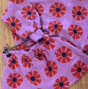 Printed sweatshirt/skirt