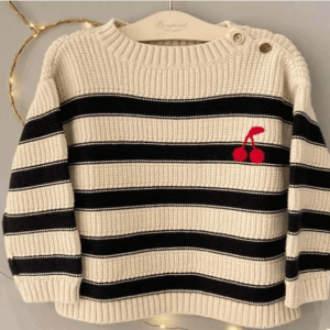 Knit cherry sweater