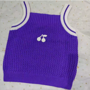 Knit cherry vest