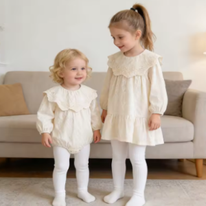 Ruffle collar dress/romper