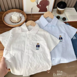 Embroidered bear shirt