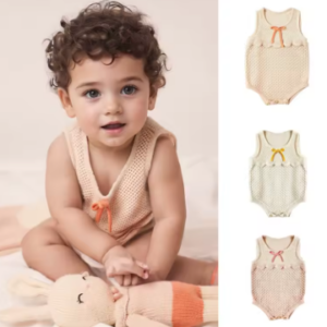 Assorted knit rompers