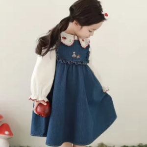 Embroidered denim collection