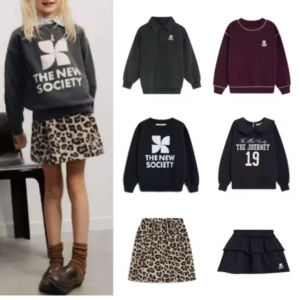 Assorted sweatshirts/skirts