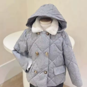 Fur collar coat