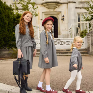 Gray smocked collection