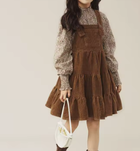 Corduroy jumper set