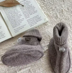 Wool booties