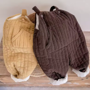 Quilted overalls